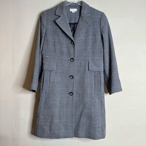 Robin Howe Womens long Blazer Jacket grey size 8